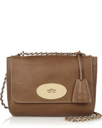 Mulberry Lily Small Textured Leather Shoulder Bag Tan