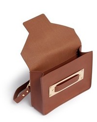Sophie Hulme Mini Leather Envelope Crossbody Bag