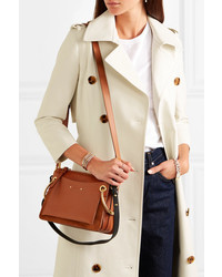 Chloé Roy Small Leather And Suede Shoulder Bag