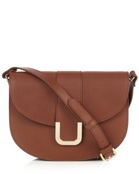 A.P.C. Soho Perforated Leather Satchel Cross Body Bag