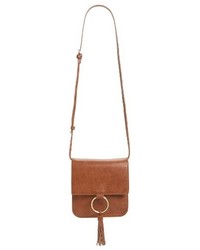 Sole Society Square Crossbody Bag Brown