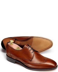 Charles Tyrwhitt Brown Olden Calf Wing Tip Derby Shoes