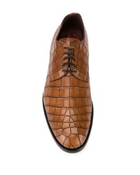 Dolce & Gabbana Crocodile Effect Derby Shoes