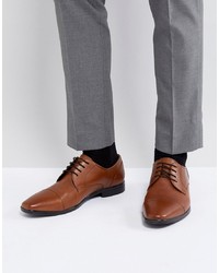 Pier One Derby Shoes In Tan Leather