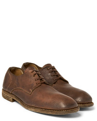 Guidi Distressed Leather Derby Shoes