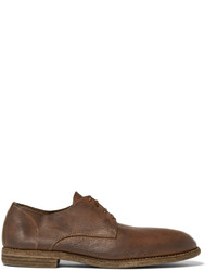 Guidi Distressed Leather Derby Shoes