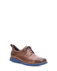 Sandro Moscoloni Jared Straight Tip Blucher Oxford In Brown At Nordstrom