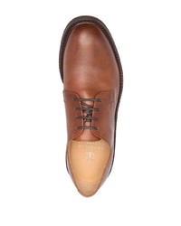 Brunello Cucinelli Lace Up Leather Derby Shoes