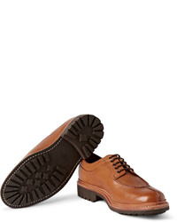 Grenson Percy Split Toe Pebble Grain Leather Derby Shoes