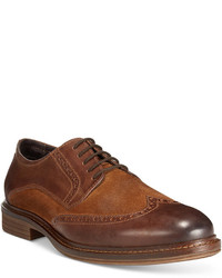 Alfani Zack Mixed Material Wingtip Derby Oxfords Only At Macys