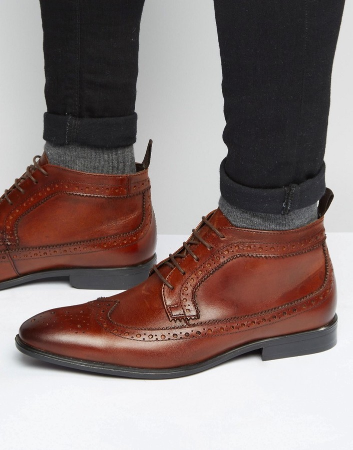 Brogue desert boots hotsell