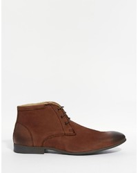 Asos Chukka Boots In Leather
