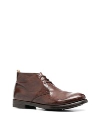 Officine Creative Crinkled Lace Up Desert Boots