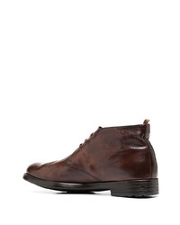 Officine Creative Crinkled Lace Up Desert Boots