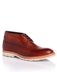 Hugo Boss Urdon Leather Chukka Boot 10 Brown