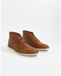 Office Identity Chukka Boots In Tan Leather