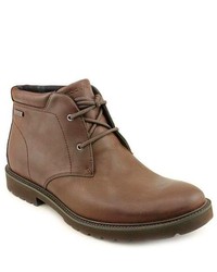 Rockport Ledge Hill Wp Chukka Brown Leather Chukka Boots
