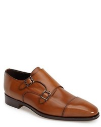 Brown Leather Double Monks