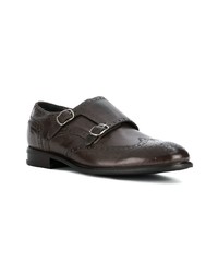 Dell'oglio Brogue Detail Monk Shoes