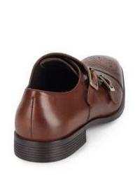 Saks Fifth Avenue Leather Monk Strap Dress Shoes