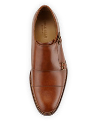 Cole Haan Madison Double Monk Leather Loafer British Tan