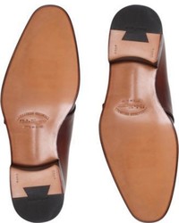 Salvatore Ferragamo Marcello Leather Monk Shoes