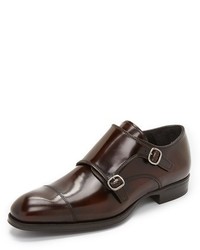 To Boot New York Bailey High Shine Double Monk Strap Shoes
