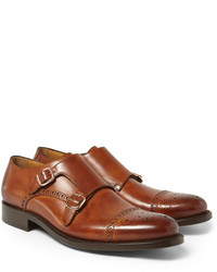 Okeeffe Manach Leather Monk Strap Shoes