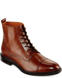 Stafford Stafford Gunner Cap Toe Leather Boots