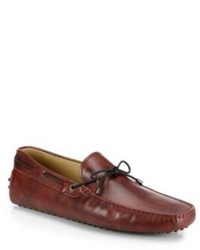 Tod's Antiqued Leather Drivers