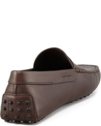 Tod's Leather Penny Driver Brown