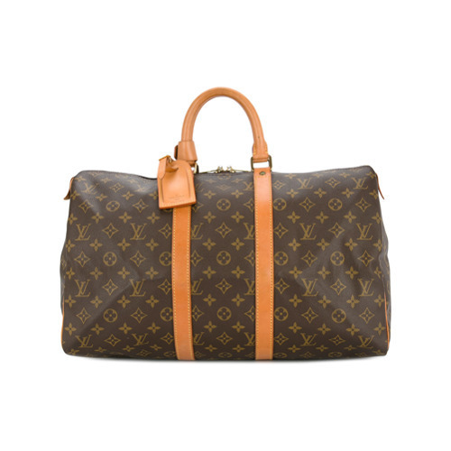 Keepall leather travel bag Louis Vuitton Brown in Leather - 35598768