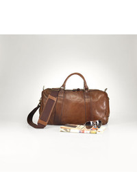 polo ralph lauren leather duffel bag