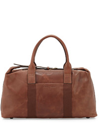 Christian Lacroix The Spy Ii Leather Duffle Bag Brown