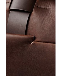 Troubadour Leather Weekend Bag Brown