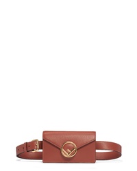 Fendi Logo Leather Belt Bag