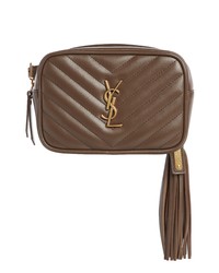 Saint Laurent Lou Quilted Leather Belt Bag With Tassel