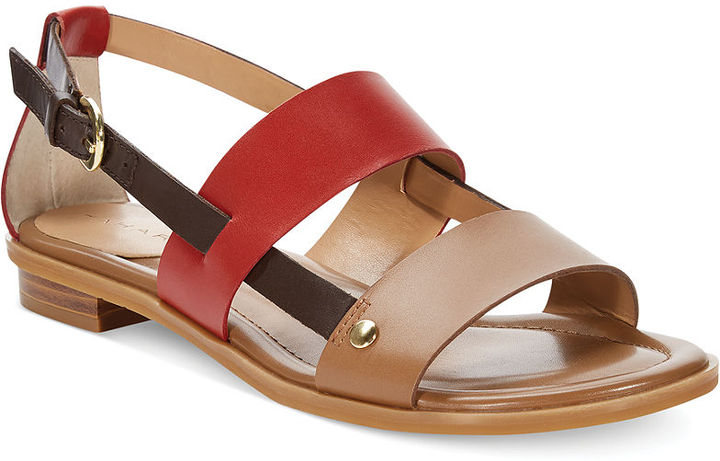 Tahari Aura Flat Sandals, $79 | Macy's | Lookastic