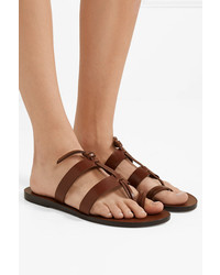 Trademark Capra Knotted Leather Sandals