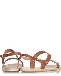 Ancient Greek Sandals Clio Leather Sandals Brown