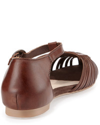Seychelles Into Thin Air Strappy Leather Sandal Brown