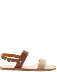 Forever 21 Two Tone Faux Leather Sandals