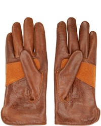 Belstaff Burnt Brown Leather Gipson Gloves