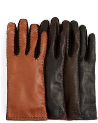 Lauren Ralph Lauren Hybrid Leather Tech Gloves