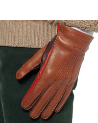 Etro Three Colour Leather Gloves