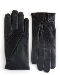 Black Brown 1826 Touch Screen Leather Gloves