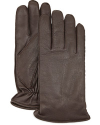 UGG Whip Tech Leather Gloves Brown