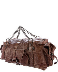 Thomas Wylde Embossed Patent Leather Handle Bag
