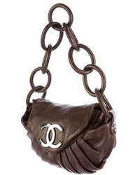 Chanel Pleated Ring Handle Flap Bag