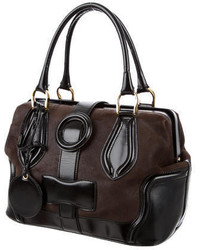 Balenciaga Suede Leather Handle Bag
